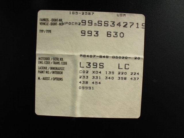 1995 Porsche 911 Carrera Cabriolet 2dr Cabriolet Carrera 6-Spd Manual