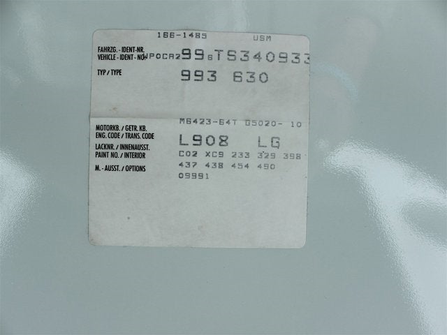 1996 Porsche 911 Carrera Cabriolet