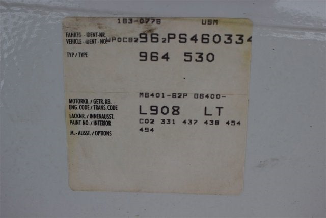 1993 Porsche 911 Carrera 4 Cabriolet