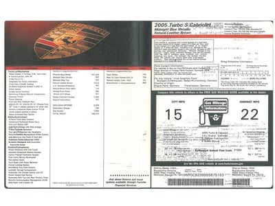 2005 Porsche 911 Turbo S Cabriolet