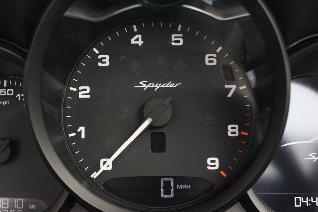 2016 Porsche Boxster Spyder