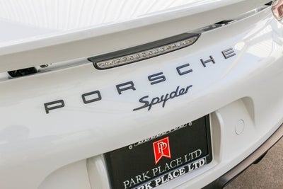 2016 Porsche Boxster Spyder