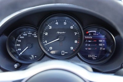 2016 Porsche Boxster Spyder