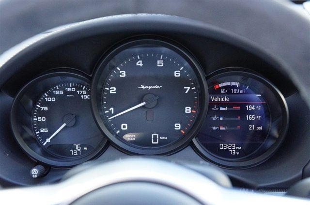 2016 Porsche Boxster Spyder