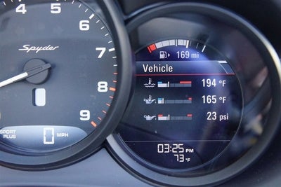 2016 Porsche Boxster Spyder