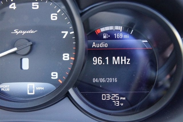 2016 Porsche Boxster Spyder