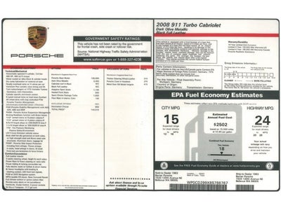 2008 Porsche 911 Turbo Cabriolet