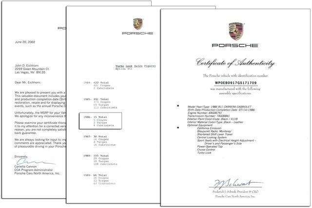 1986 Porsche 911 Widebody Cabriolet