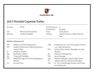 2017 Porsche Cayenne Turbo