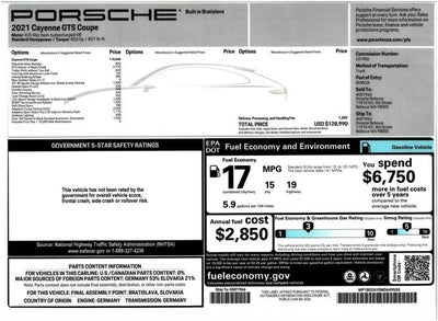 2021 Porsche Cayenne GTS Coupe