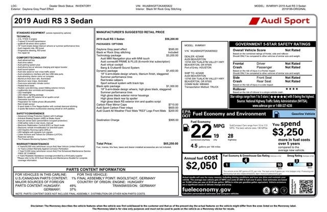 2019 Audi RS 3 2.5 TFSI
