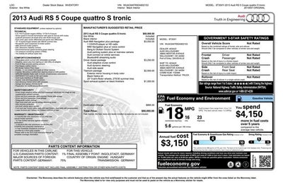 2013 Audi RS 5 2dr Cpe
