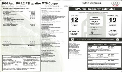 2010 Audi R8 4.2L