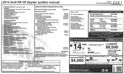 2014 Audi R8 V8