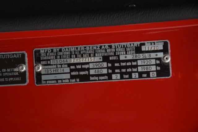 1971 Mercedes-Benz 280SL Roadster