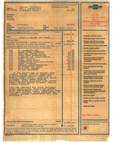 1970 Chevrolet Chevelle SS Coupe