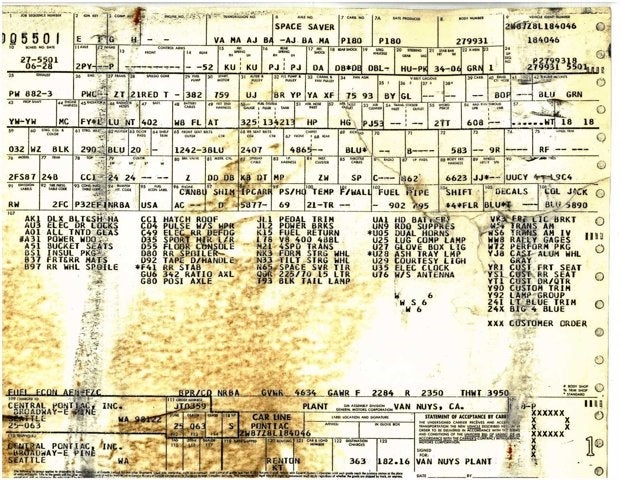 1978 Pontiac Firebird Trans Am Coupe