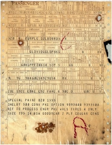 1970 Ford Mustang Shelby GT500