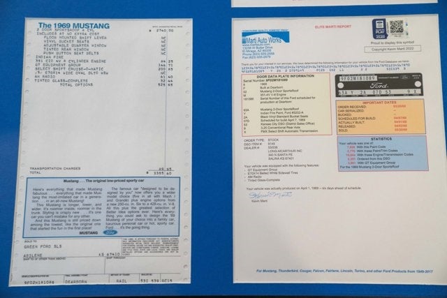 1969 Ford Mustang Sport Roof