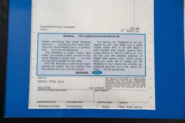 1969 Ford Mustang Sport Roof