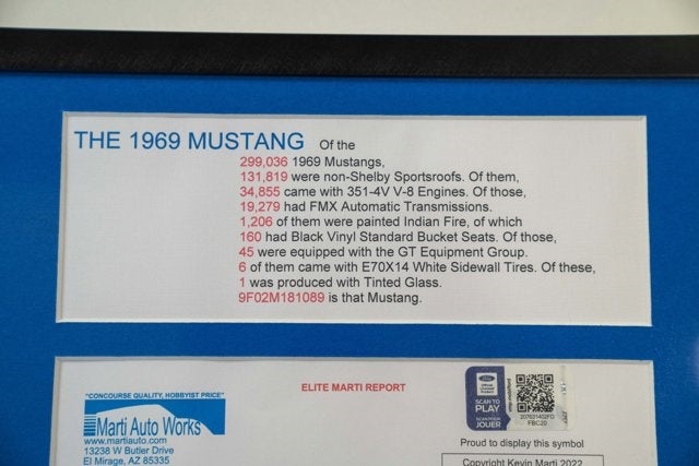 1969 Ford Mustang Sport Roof