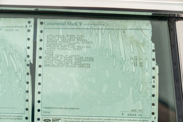 1979 Lincoln Continental Mark V Collector Series- 48 Miles