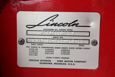 1957 Lincoln Premier Base