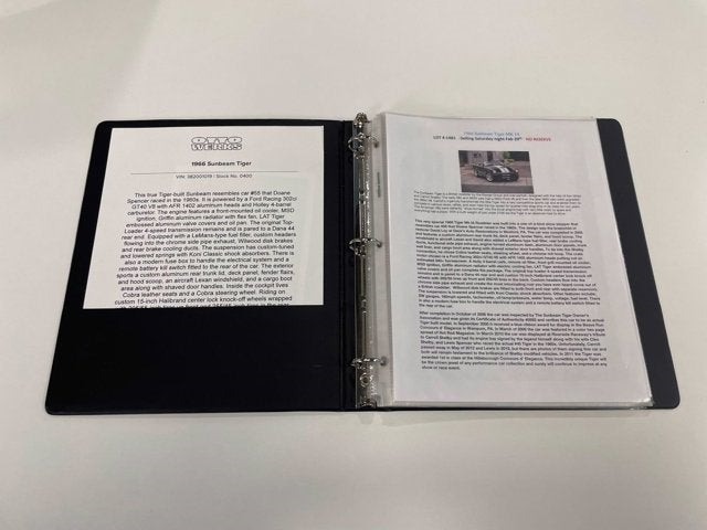 1966 Sunbeam Tiger MK IA Roadster