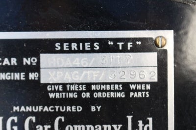 1954 MG TF Base
