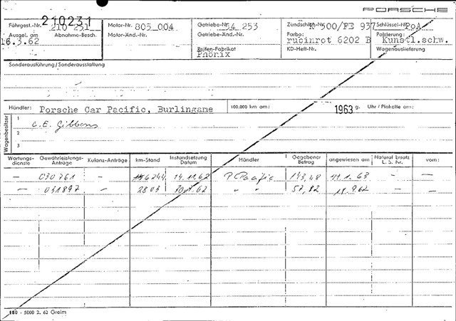 1962 Porsche 356B Super 90 Coupe