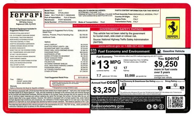 2017 Ferrari GTC4Lusso AWD