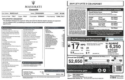 2019 Maserati Levante S GranSport