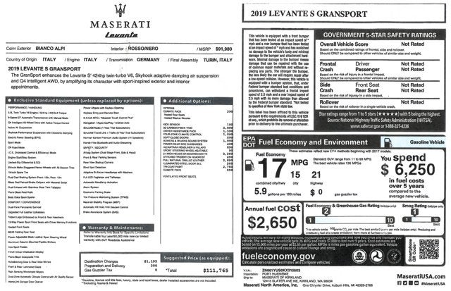 2019 Maserati Levante S GranSport