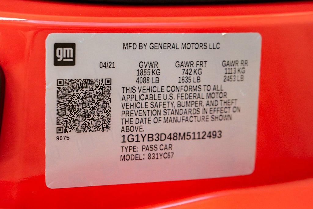 2021 Chevrolet Corvette 2LT